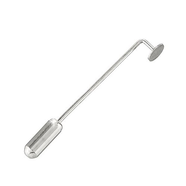 38mm Stick Pin and 5mm Pad With Protector Silver Plated