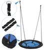40"Child Kids Outdoor Saucer Tree Swing EZ Assembled Platform 440lbs Max PE Rope