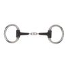 Shires Equikind Plus Eggbutt Peanut Link Bit 4 1/2 inch Silver Black