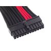 Silverstone Black/Red Sleeved PP07-MBBR 24Pin Power Extension Cable