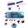 4 Digit DIY LED Digital Clock Kit, LED Electronic Clock with Time/Temperature/Date Display, Light Control, Simple Digital Clock for Beginners Electronics Professionals(White)