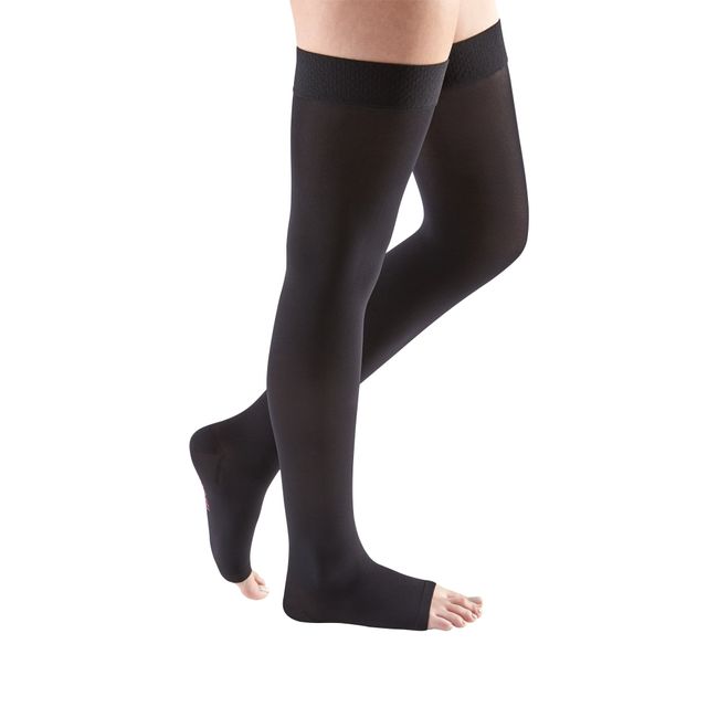 mediven comfort for women, 20-30 mmHg, Thigh High Compression Stockings, Open Toe
