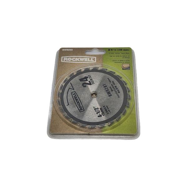 Rockwell RW9281 4 1/2-Inch 24T Carbide Tipped Compact Circular Saw Blade