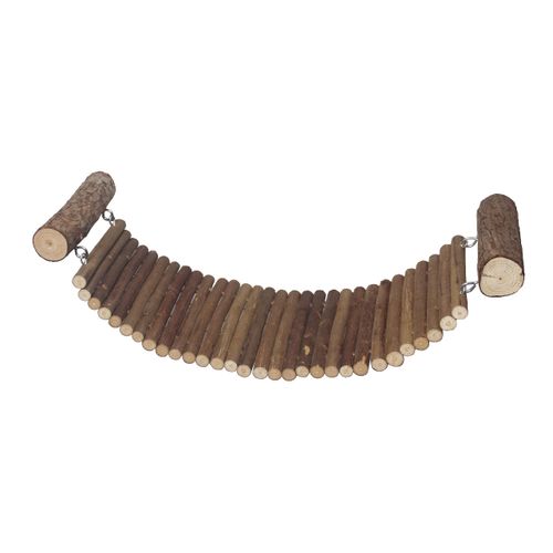 Shuoxpy Chinchilla Wooden Suspension Bridge Platform Toy, Small Animal Climbing Toys for Chinchilla Hamsters Sugar Glider Squirrel Gerbils Rat and Other Small Animals