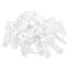 Bitray Shelf Support Peg Clear Plastic Locking Shelf Support Pin Clips 7.9mm/0.31" Hole Dia - 50pcs