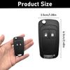 2 Buttons Car Key Fob Case Replacement for Buick Chevrolet