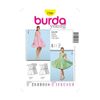 Burda B7556 Dress Sewing Pattern 19 x 13 cm