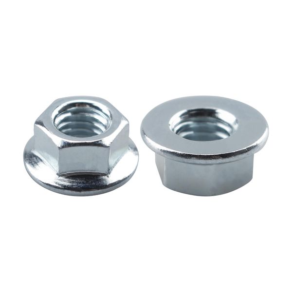 M8-1.25 Thread Flange Nut, Serrated Flange Hex Nuts, Hexagon Flange Nuts-20 pcs
