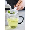 KitchenCraft KCSTRPL70 Round Nylon-Mesh Extra-Small Plastic Sieve / Tea Strainer, 7 cm (3"), White