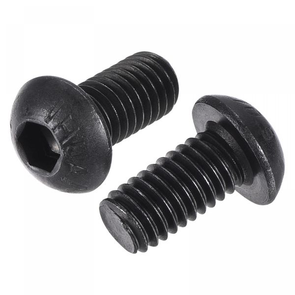 uxcell Hex Socket Socket Button Head Cap Bolt Alloy Steel M6x12 mm Pack of 25