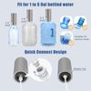 Foldable 5-Gallon Water Bottle Pump USB Charging Electric Portable Silver