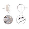 Alilang White Retro Leaf Flapper Wedding Headband