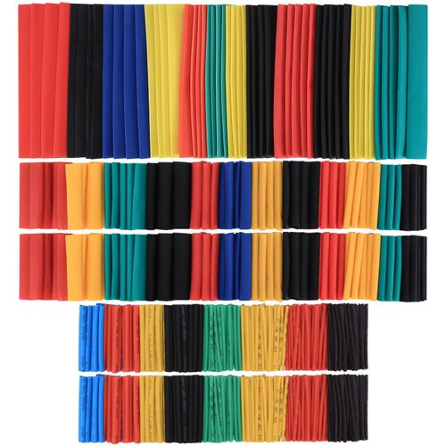 656 Pcs Heat Shrink Tubing, Electric Insulation Heat Shrink Tube Tubing Kit, Electrical Wire Cable Shrink Wrap Sleeve for Workshop Hand Tools, 4 Colors in 8 Size
