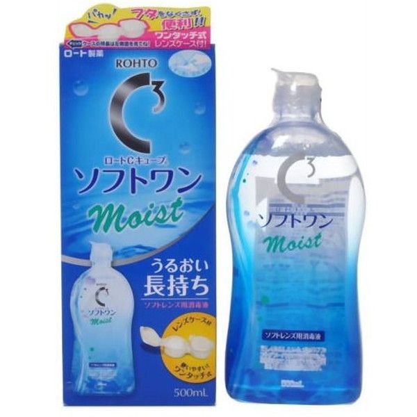 Rohto Pharmaceutical Rohto C Cube Soft One Moist a 500ml [Disinfectant for contact lenses]