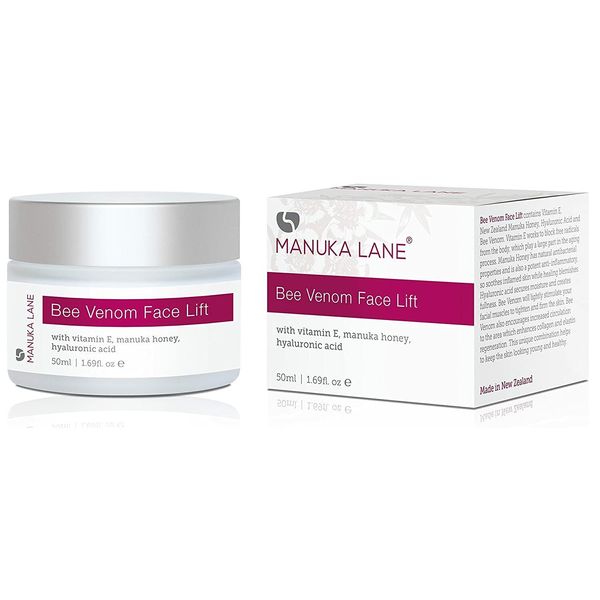 Natural Bee Venom Face Lift Treatment Cream with Active Manuka Honey & Bee Venom