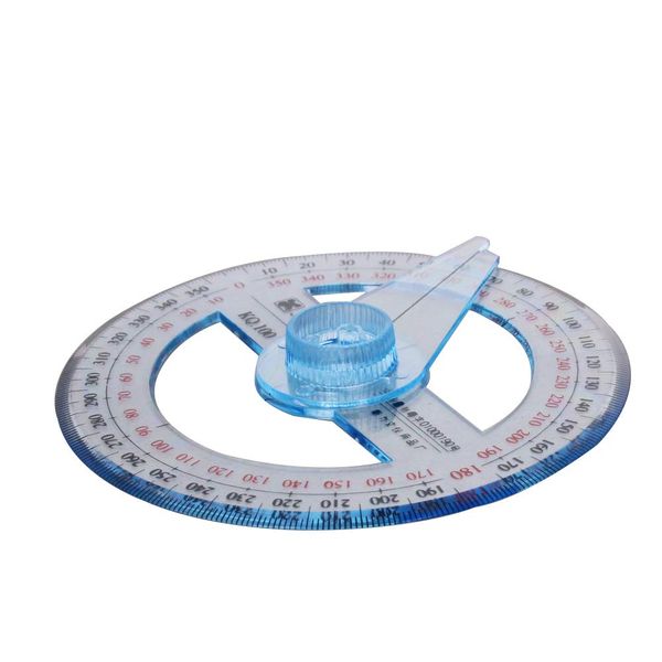 Utoolmart Protractor, Acrylic Protractor, 360 Degree Full Circular Protractor, KQ100, 1 Piece, Math Protractor, Plastic Protractor, Angle Measuring Ruler, Gonimeter, Measuring Tool, Measuring Tool,