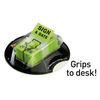 Bright Green Sign and Date Message Flags 200 Count Desk Grip Dispenser