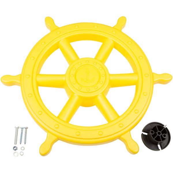 Swing Set Stuff Ships Wheel (Yellow) with SSS Logo Sticker Accessories