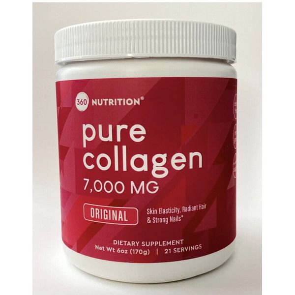 360 Nutrition Pure Collagen 7,000 MG. Original - 6 Oz. Exp: 05/2027. New Sealed