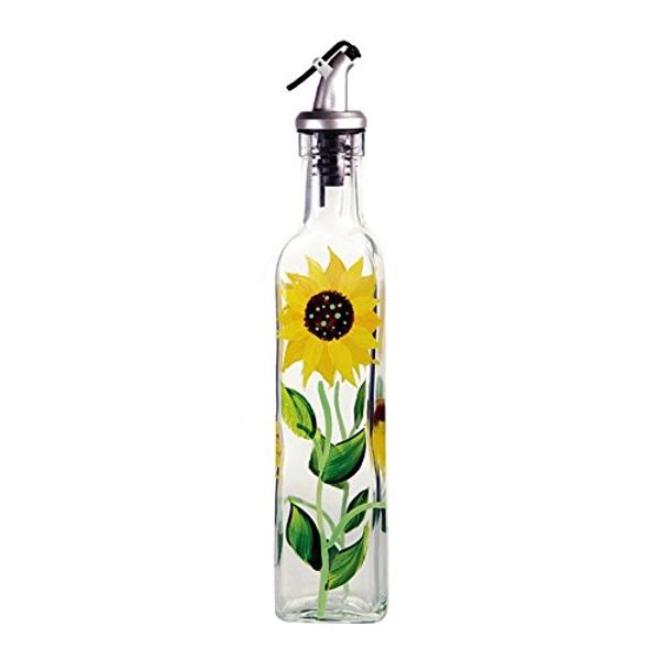 Grant Howard Glass Sunflower Oil & Vinegar Bottle