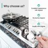 5-Pack 5304525746 Replacement Cooktop Burner Control Stove Knobs for Frigidaire