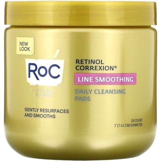 RoC, Line Smoothing Daily Cleansing Pads, 28 Count