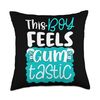 Gumball Machine Candy Vernding Machine Bubble Gum Girl Throw Pillow