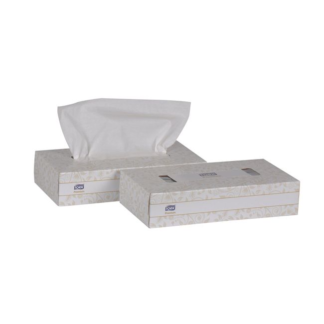 Tork Facial Tissue Box F1 2 Ply 100 Sheets White