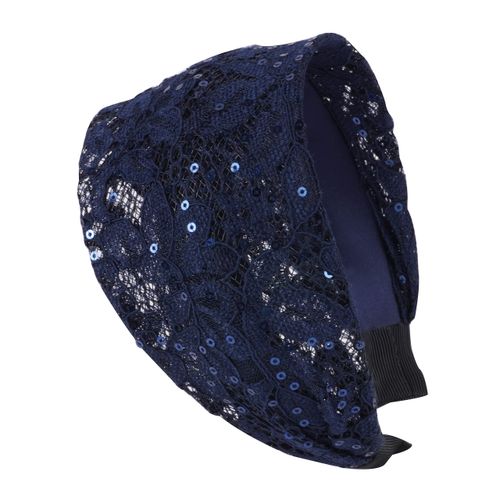 axy HR14A Hair Band Series 14A Hair Band - Vintage - Beautiful Headband, darkblue, 1 pc. (pack of 1)
