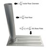 Wheel Stand Mount for 20 Foot Tailgating Flag Pole