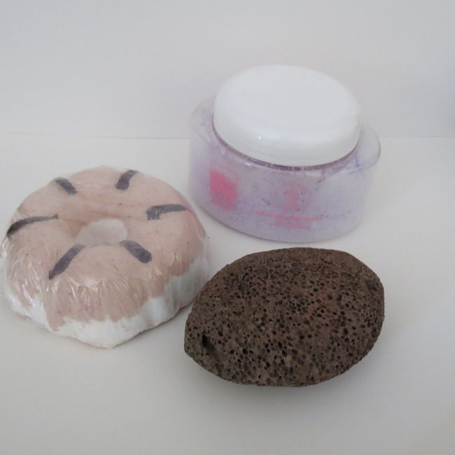 Bath Bombs: Raspberry Boom Bath Bomb, 10 oz Raspberry Salt Scrub, Pumice Stone by Dead Sea Spa Care, Bubble Bath
