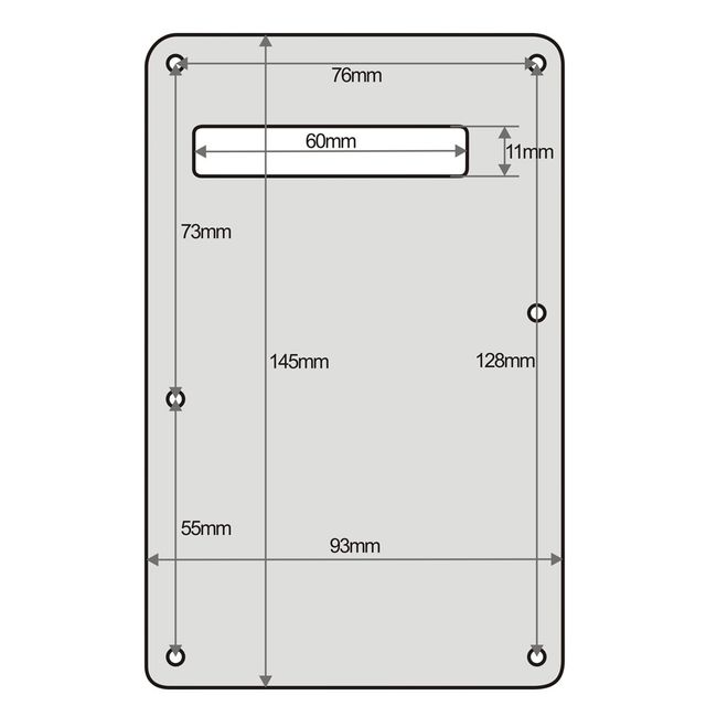 FLEOR No Hole Strat Pickguard SSS Scratch Plate for Guitar Parts