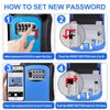 Wall Mount Security Lockbox for Spare Keys Outside – Durable, Weatherproof, and Hidden Key Storage (Blue)