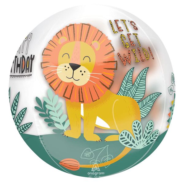 Amscan 4287501 Orbz: Get Wild Birthday