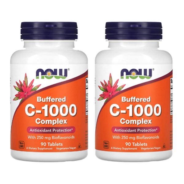 NOW Foods (2 PACKS) Buffered C-1000 Complex, 90 Tablets