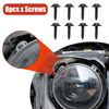 X AUTOHAUX 1 Pair 7 Inch Round Bracket Ring Headlamp Bracket Bezels Cover