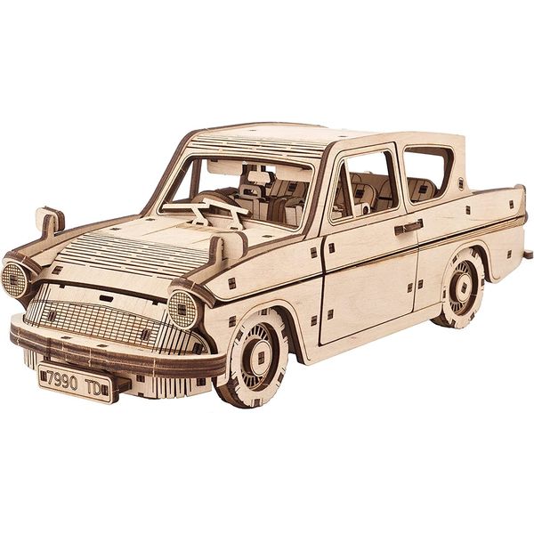 Ugears Harry Potter Flying Ford Anglia 70173 Wooden Puzzle, Crafts, Models, No Glue Tools Required for Adults