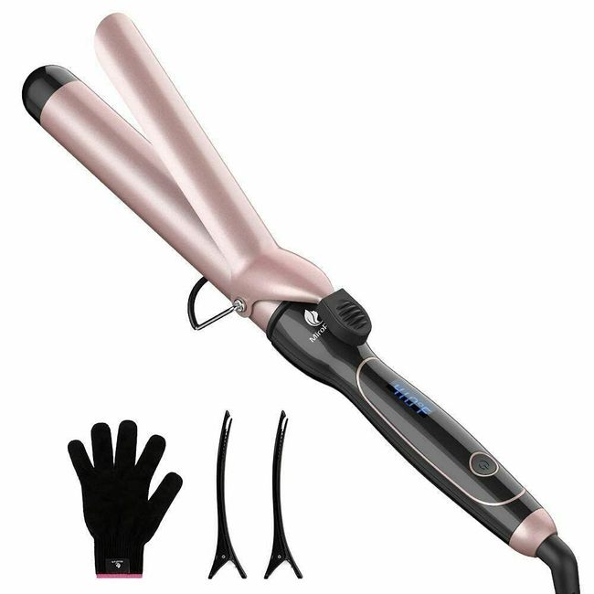 MiroPure 1.5 In Curling Iron Ceramic All Hair Curler Professional Curling Wand