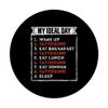 Funny Tattooing my ideal day PopSockets Adhesive PopGrip