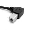 chenyang Printer Scanner Cable USB 2.0 to USB Type B Printer Scanner Cable 90 Degree Right Angled 50cm