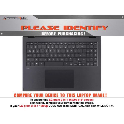 Decalrus - Protective Decal Skin Sticker for LG gram 16 16T90P (16" Screen) case Cover wrap LGgram2in1_16t90p-155