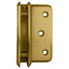 CRL P1N044SB Satin Brass Pinnacle 044 Series Wall Mount Offset Back Plate Hinge