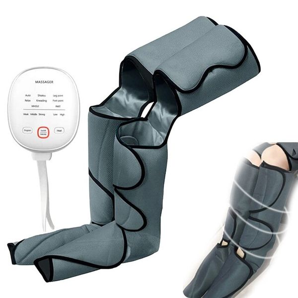 Air Circulation Air360 Air Compression Leg Massager Heated Calf Foot Promote Blood Circulation Muscle Relaxation Device, 01 Leg Massager_03 UK Plug, 01 Leg Massager_03 UK Plug