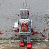 Freak Scene Space Robot Medium Size Tin Robot Grey