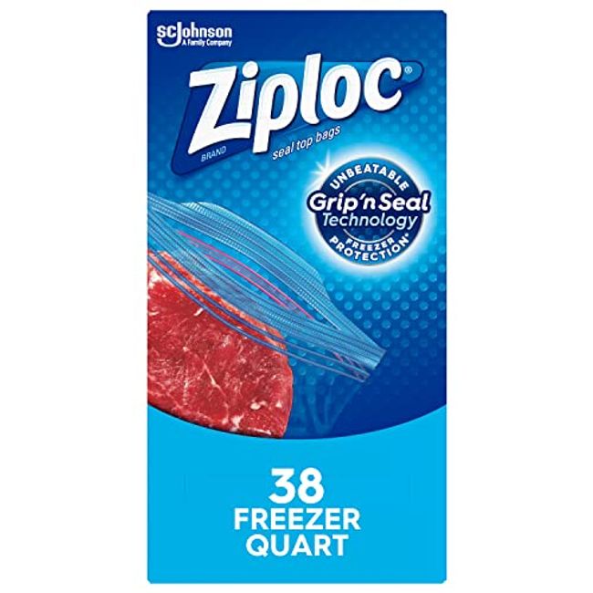 Ziploc Double Zipper Smart Zip Seal Multi-Purpose Storage Gallon - 208 Bags  (4 x