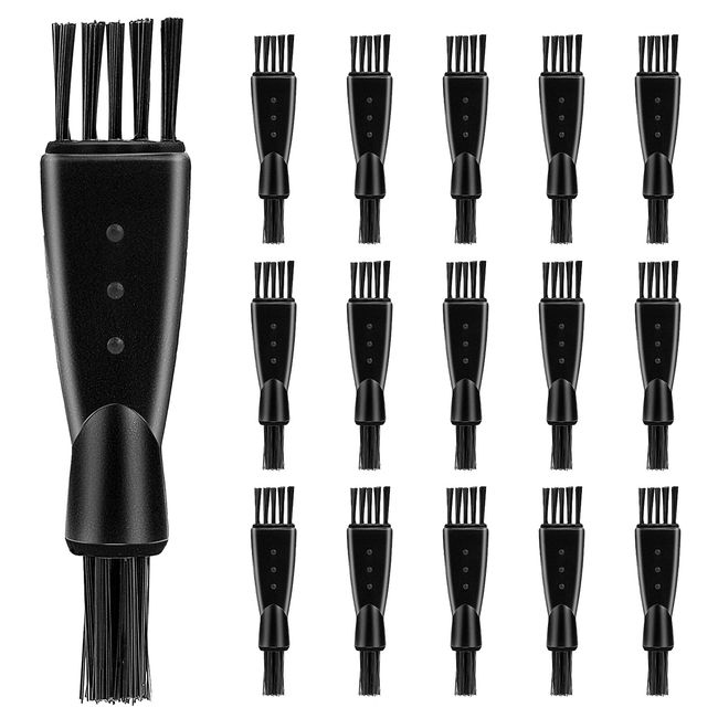 Electric Shaver Cleaning Brush 16 PCS Mens Razor Brush Double-Headed Trimmer Brush Cleaner for Beard Hair Trimmer, Hair Clipper, Razor, Barber, Electric Shaver