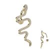 Treuheld® Bauchnabelpiercing-Spange mit Schlange | Farbe: gold