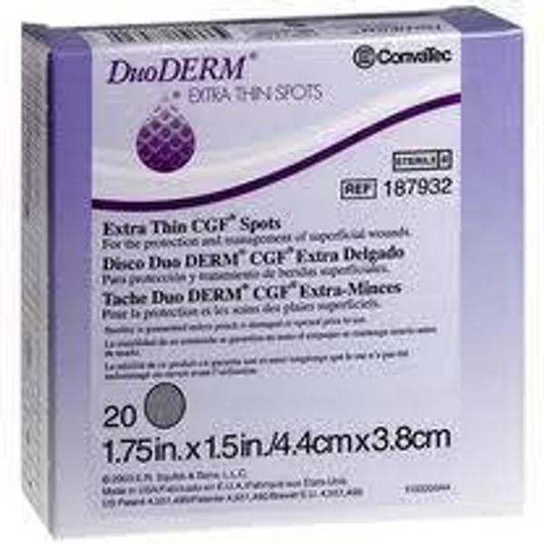 DuoDerm, Extra Thin Dressing 4.4 x 3.8 cm, 10 Count