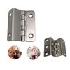 2PCS Three Fold Retro Shutter Hinge 41 * 15 * 1MM,Half-Surface Chest Hinges,Cranked Hinges for Cabinet