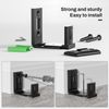 ETIASQSA Adjustable Roller Floor Guide for Sliding Door, Wall/Door Guide Bottom, Black